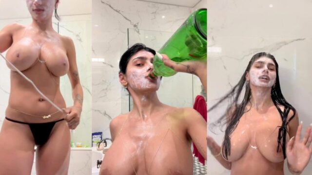 Mia Khalifa Shower Big Boobs Solo Onlyfans Video Leaked