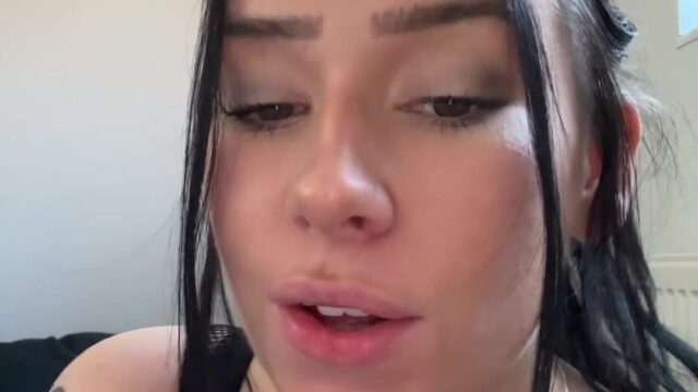 Busty british teen ASMR striptease
