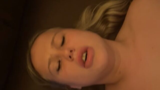 Hot blonde teen facial