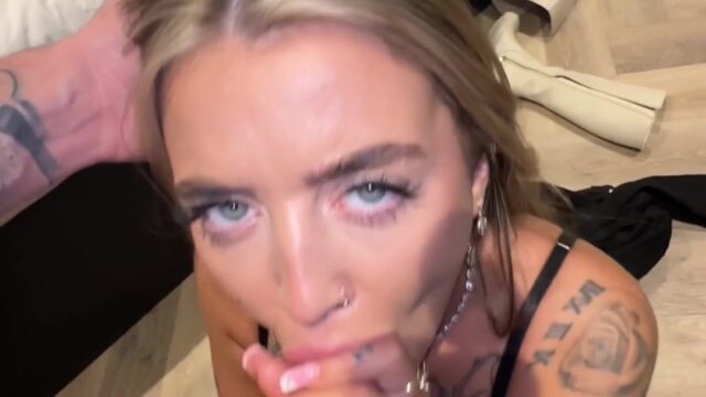Irish Cumslut Bia Burns Takes Huge Load On Her Face